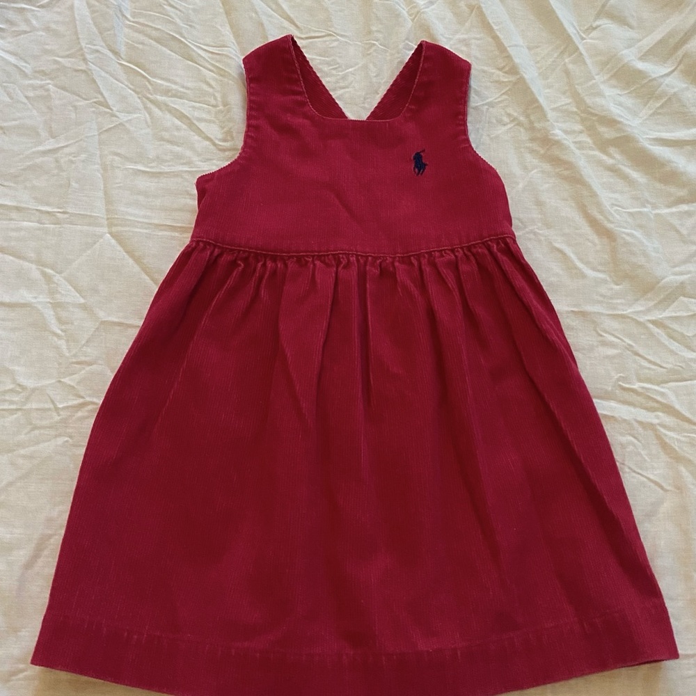 Ralph Lauren Maroon Dress/ Ajustable back
